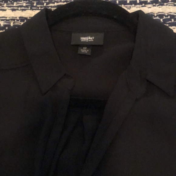 Mossimo light weight black top, Small, adjustable sleeves,NWOT - Picture 2 of 7